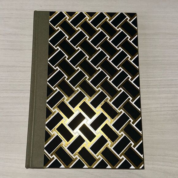 DVF x Target Black White Gold Camo Green Geo Print Unlined Bound Journal - Picture 3 of 11